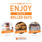 Instructions on how to enjoy quick rolled oats with images