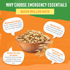 Bowl of quick rolled oats