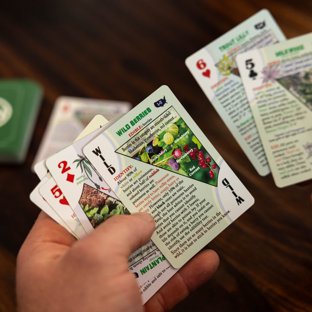 Edible Wild Foods Playing Cards for North America