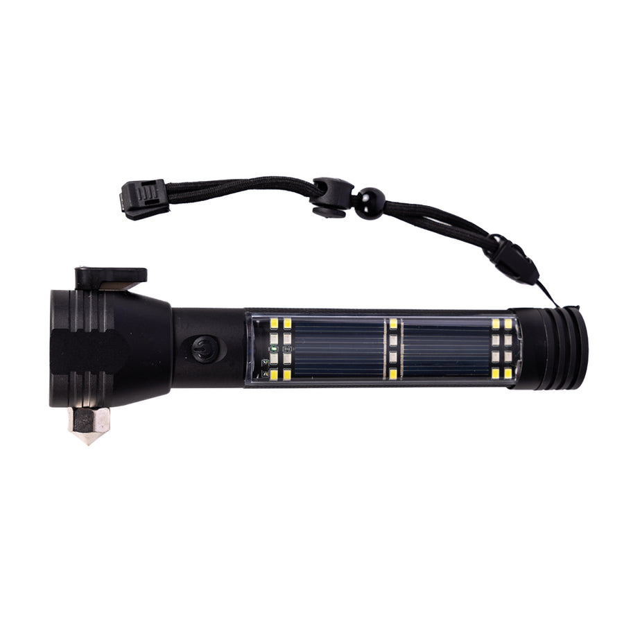 Ready Hour 9-in-1 Multi-Function LED Solar Rechargeable Flashlight – Be ...