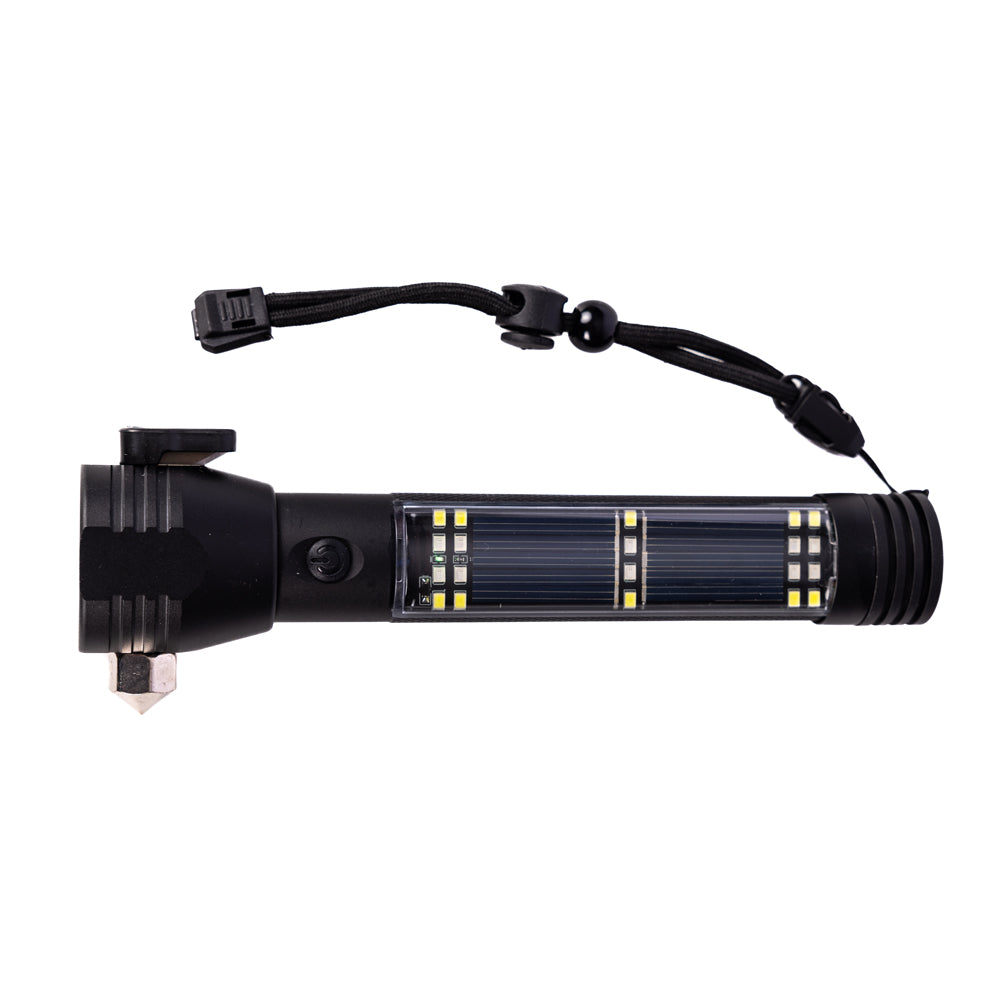 brinkmann solar rechargeable led flashlight Ready Hour 9-in-1 Multi-Function LED Solar Rechargeable Flashlight