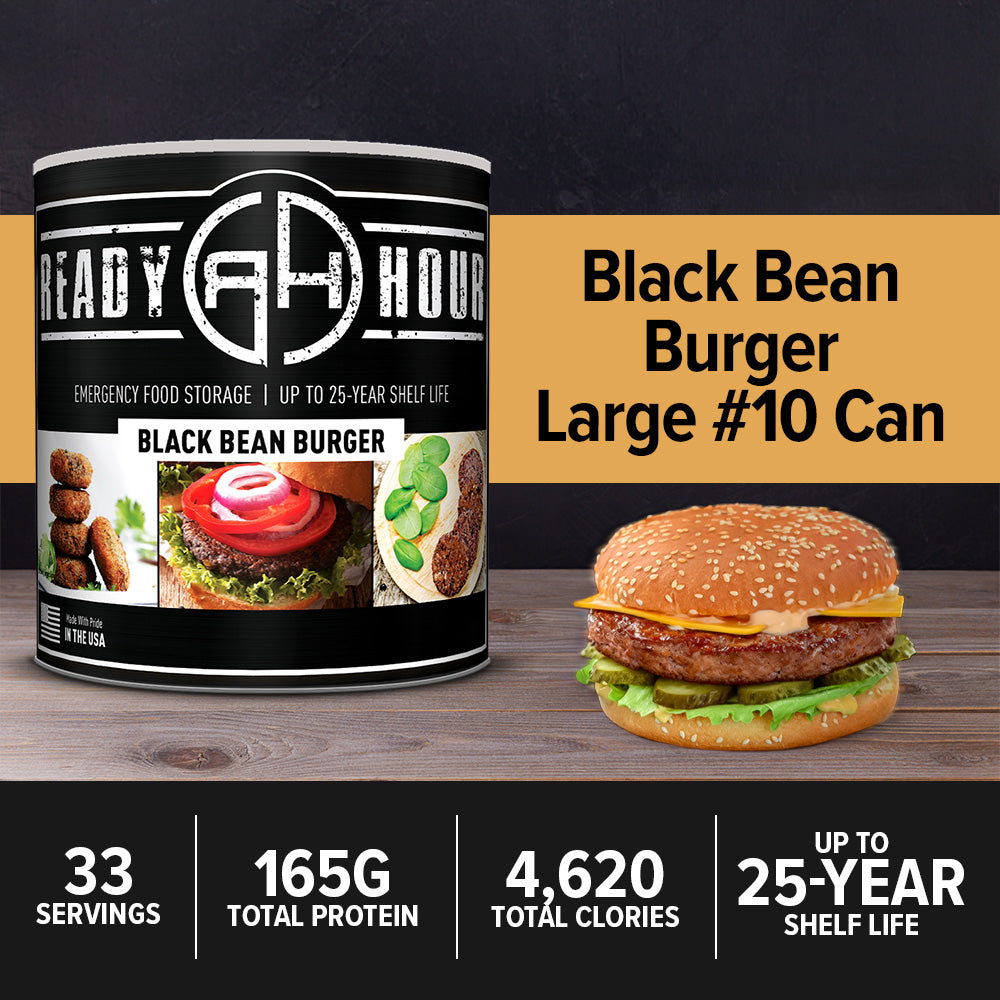 Black Bean Burger #10 Can