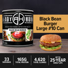 Black Bean Burger #10 Can