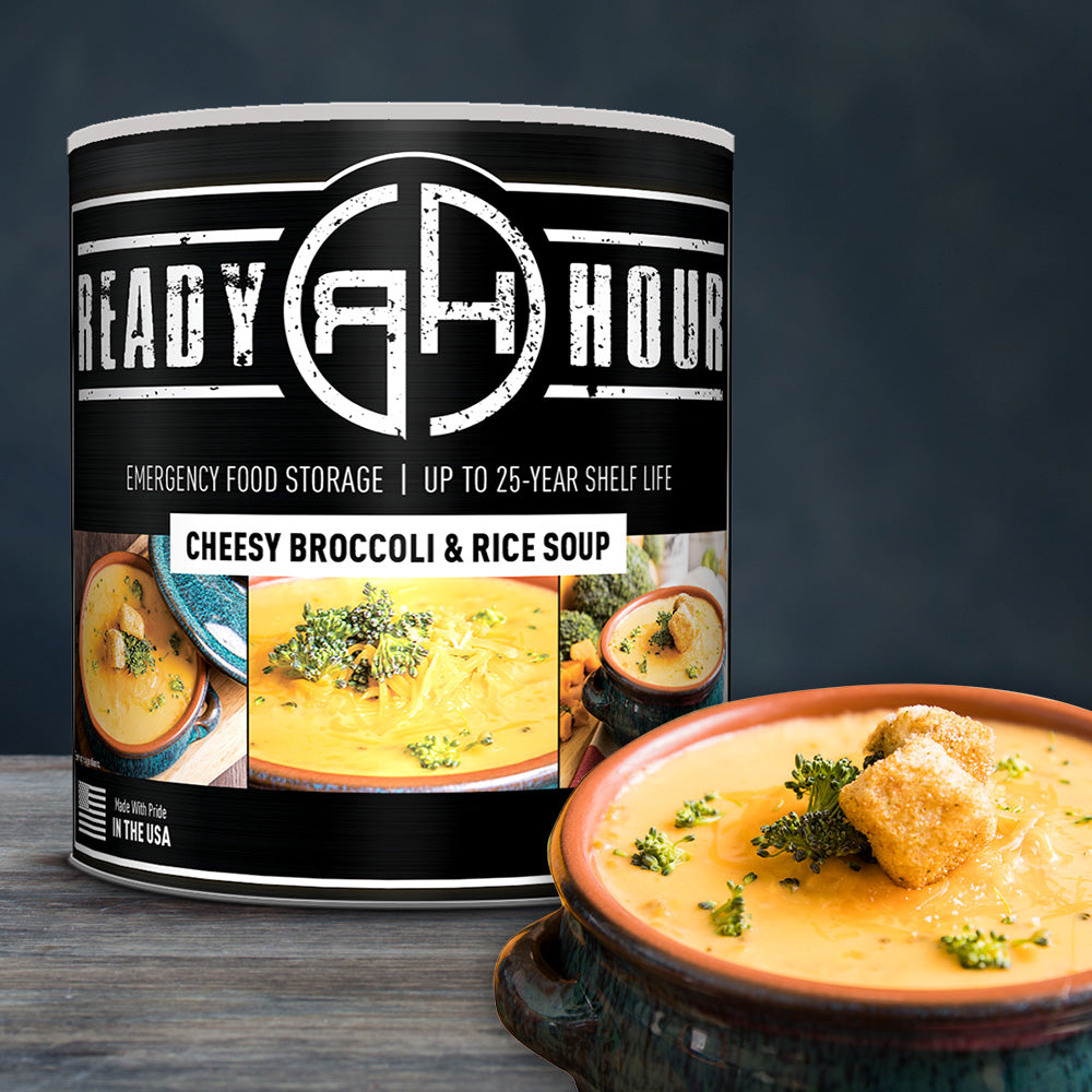 Ready Hour Cheesy Broccoli and Rice Soup #10 Can