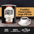 Franklin's Finest Coffee #10 Can