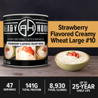 Ready Hour Strawberry Flavored Creamy Wheat #10 Can