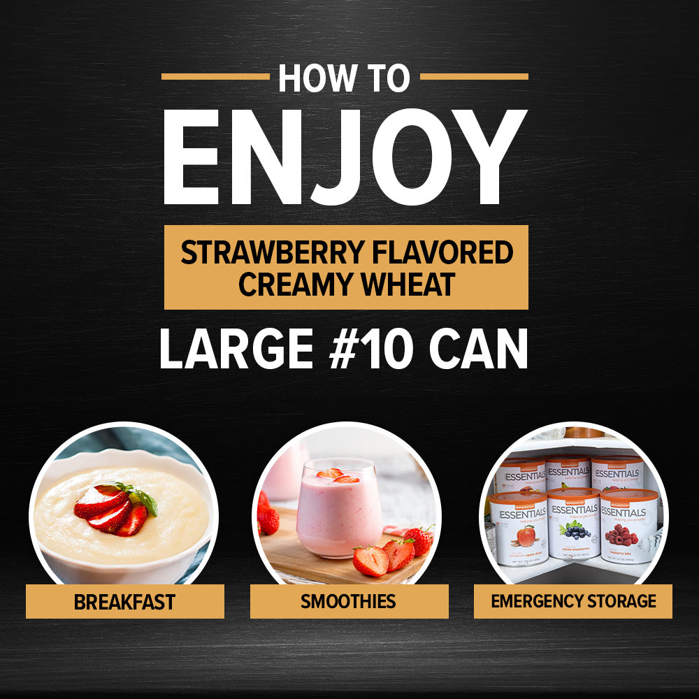 Ready Hour Strawberry Flavored Creamy Wheat #10 Can