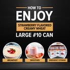 Ready Hour Strawberry Flavored Creamy Wheat #10 Can