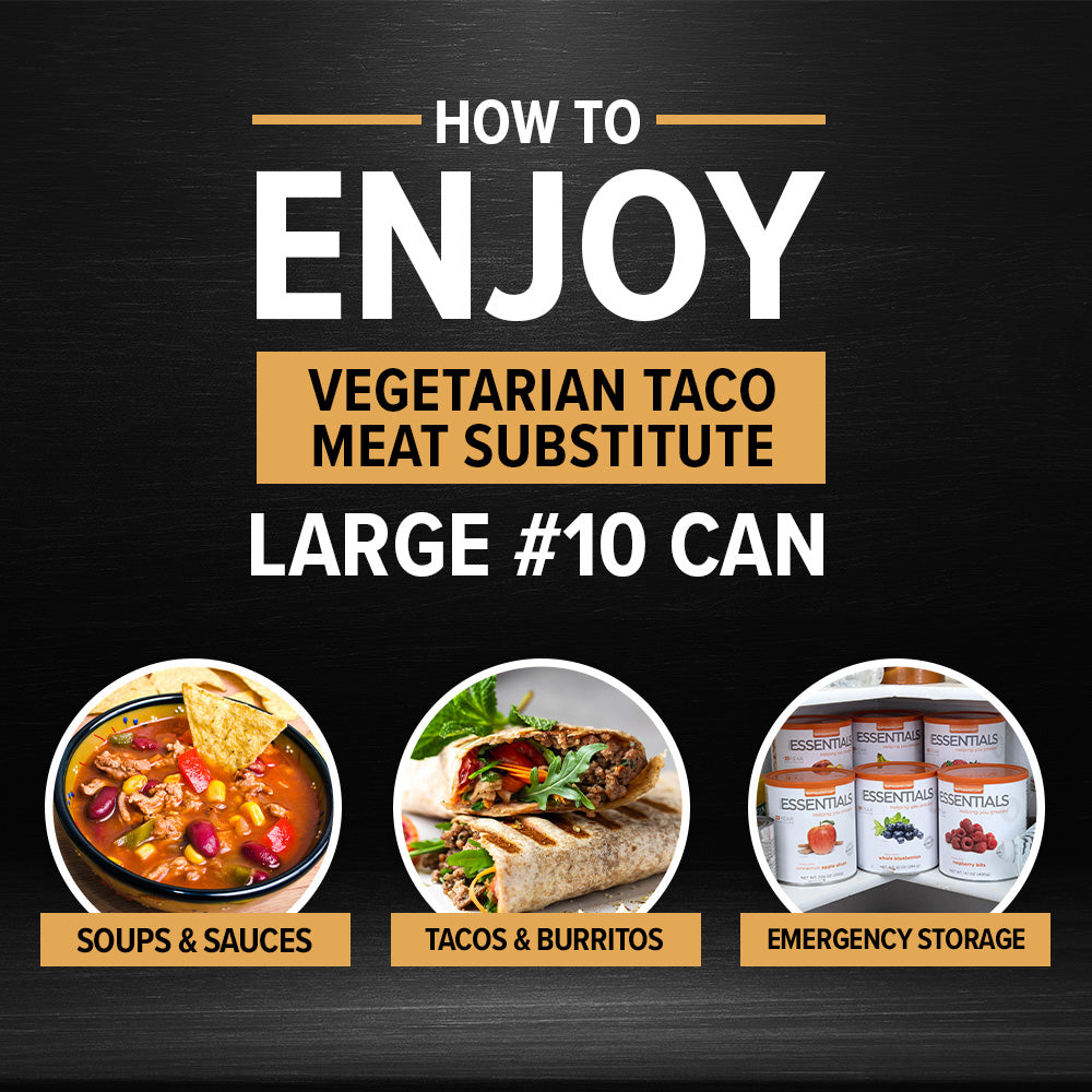 Vegetarian Taco Meat Substitute #10 Can