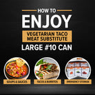 Vegetarian Taco Meat Substitute #10 Can