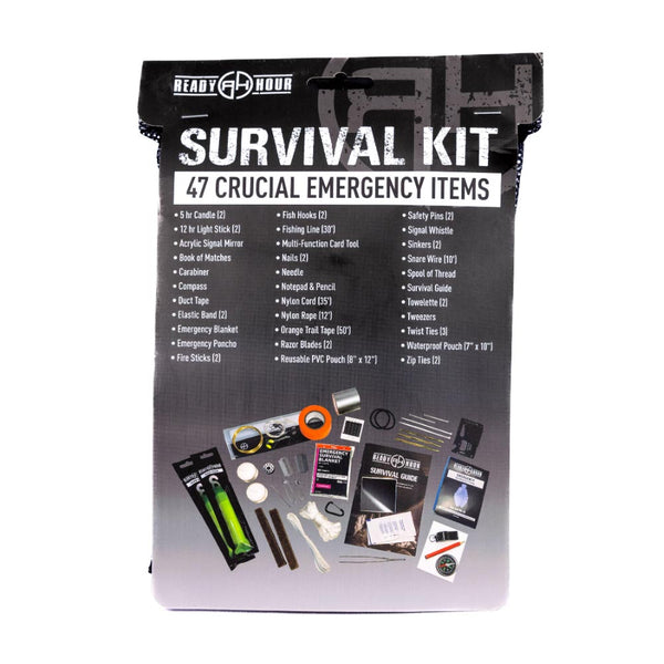 47-Piece Survival Kit of Emergency Items by Ready Hour – Be