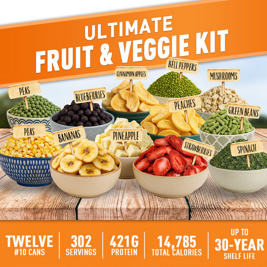Ultimate Fruit & Veggie Kit – Be Prepared - Emergency Essentials