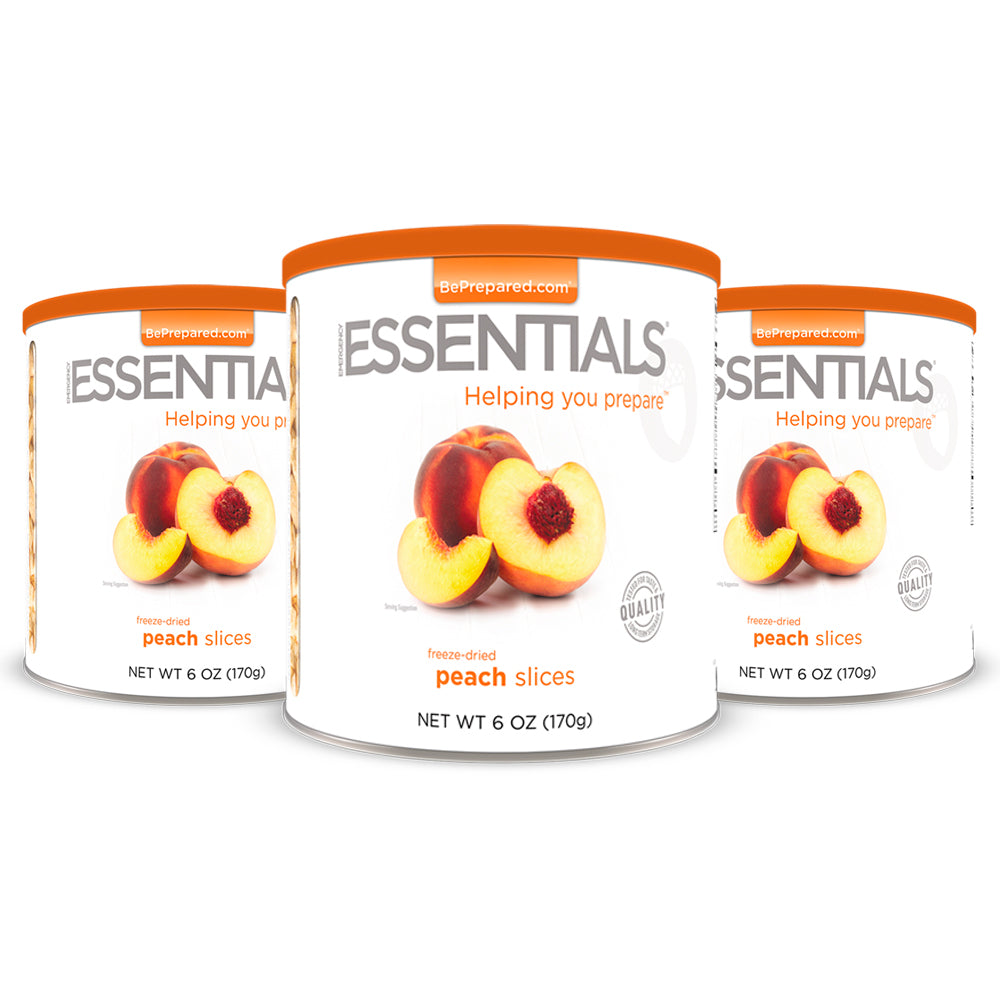 Emergency Essentials® Freeze-Dried Peach Slices Large #10 Can 3-Pack