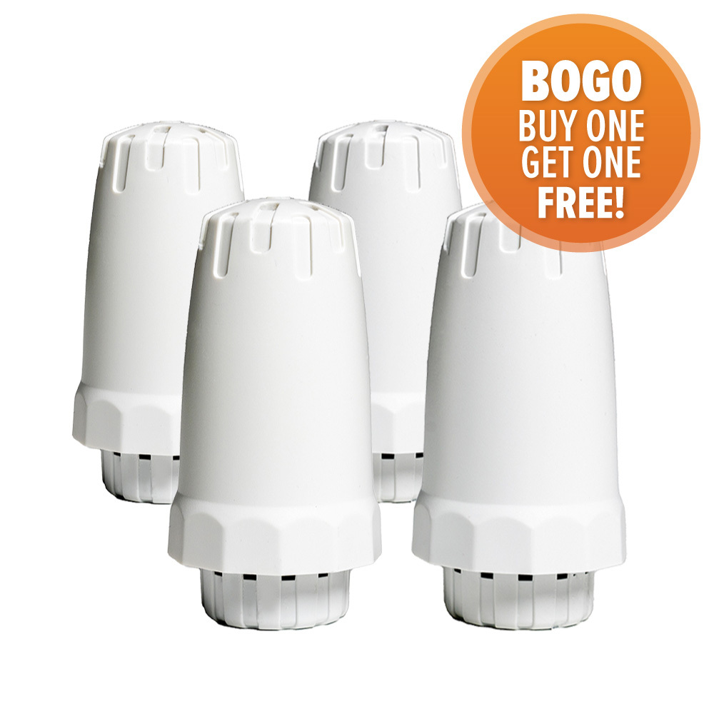 4 Pitcher Filter with BOGO BUY ONE GET ONE FREE! highlighted over an orange circle.