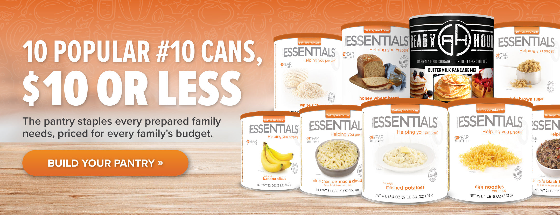 10 Popular #10 Cans for $10 or Less!