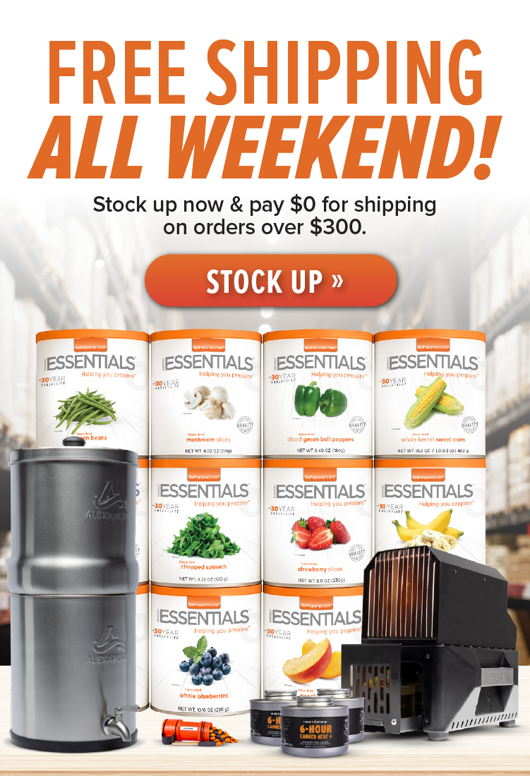 Free Shipping all weekend on orders over $300