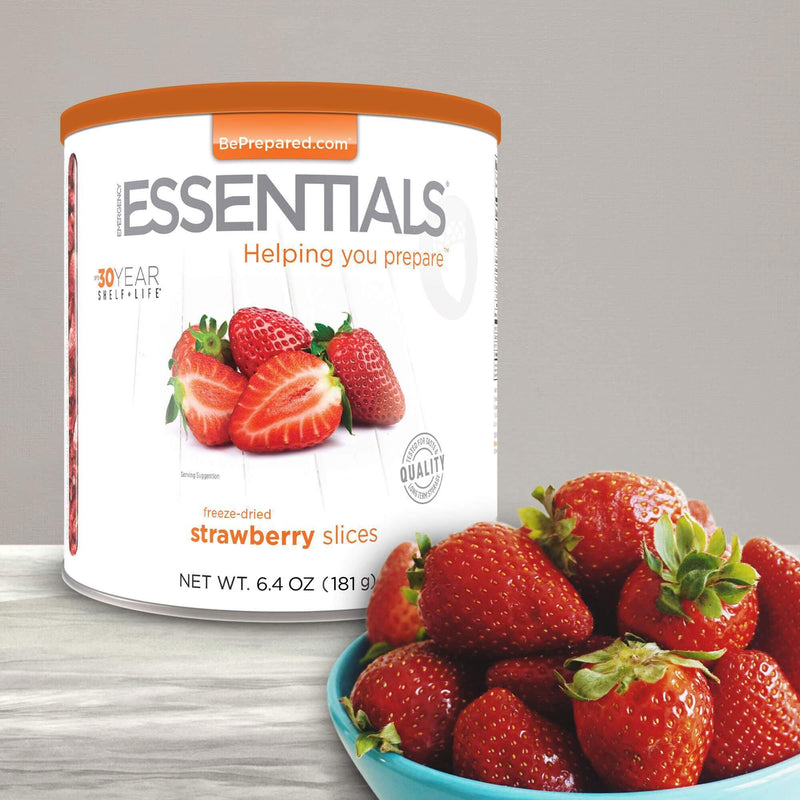 Emergency Essentials® Freeze-Dried Strawberry Slices Large Can (4626611110028) (7367668760716)