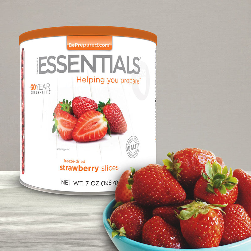 Emergency Essentials® Freeze-Dried Strawberry Slices Large Can (4626611110028)