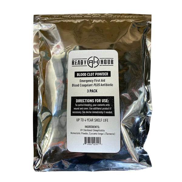 Ready Hour Blood Clot Powder, Temporary Wound Treatment – Be Prepared ...