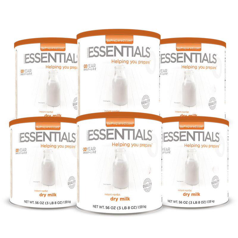 Emergency Essentials® Instant Nonfat Dry Milk Large Can 6-Pack (7069958996108)