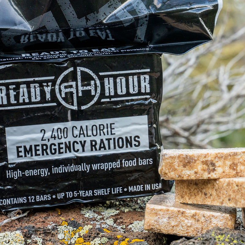 Ready Hour Case Pack:  On-The-Go Emergency Food Ration Bars 2400 Calories (30-Pack) (6677082898572)