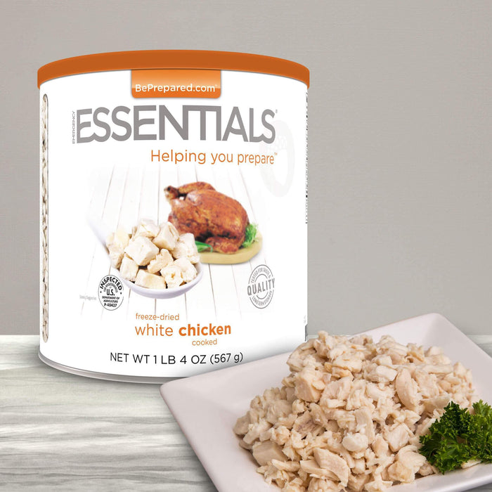 Emergency Essentials® Freeze-Dried White Chicken Cooked and Seasoned ...